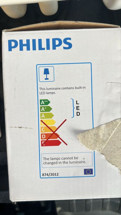 Nowa lampka LED Philips DYNA zielona 53230/33/16 – 15 zł