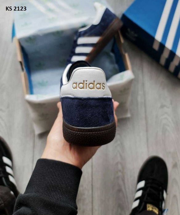 Чоловічі кросівки Adidas Spezial HandBall "Blue/White" Розміри 41-45