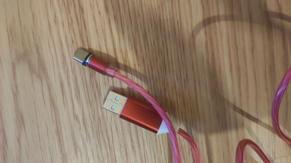 Cabo USB tipo C RGB