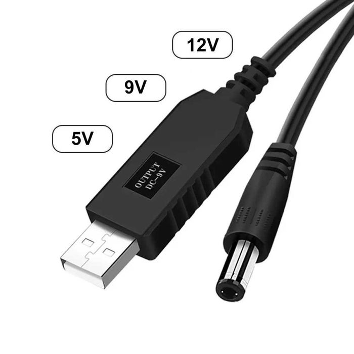 Кабель 5V 9V 12V USB DC перехідник для роутера терминала ONU GPON 9в