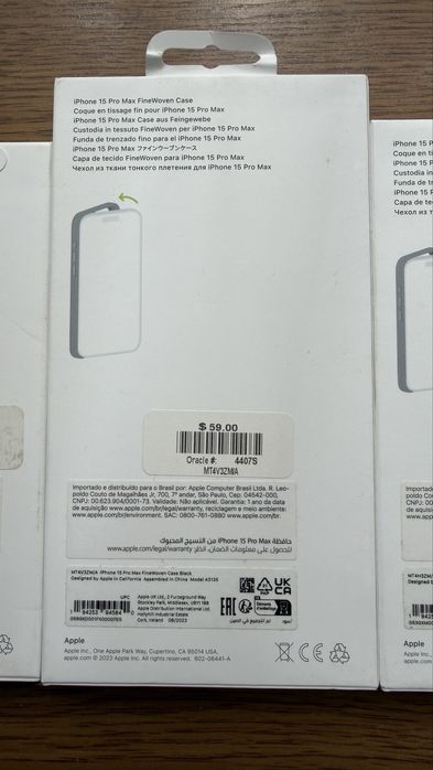 ОРИГІНАЛ Apple iPhone 15 Pro & 15 Pro Max BLACK FineWoven Silicone Case ЧОХОЛ