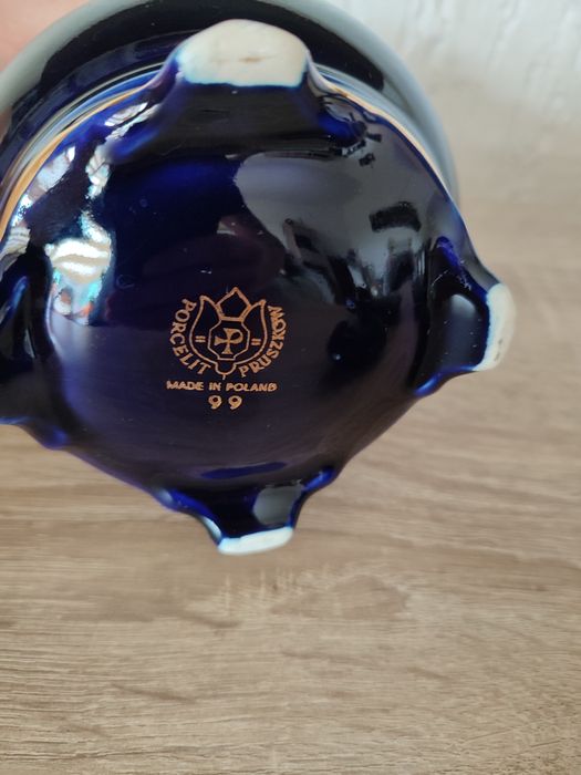 Stary granatowy  imbryk dzbanek Pruszków