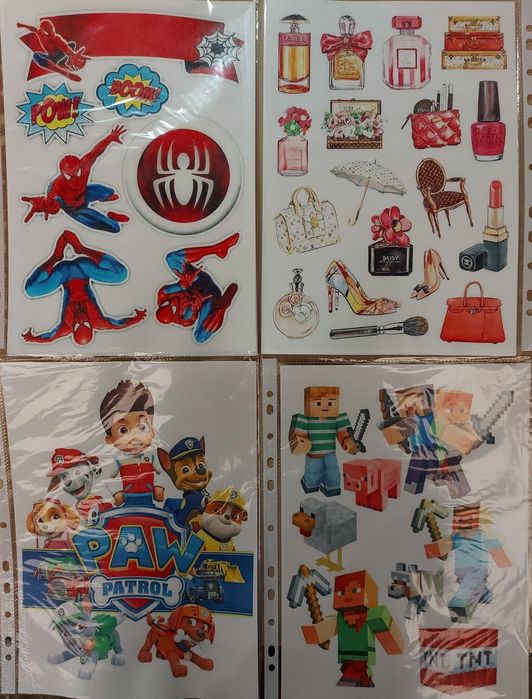 Вафельные картинки на торт