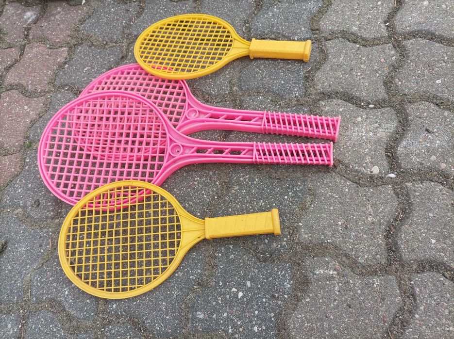 OKAZJA!!!Plastikowe rakietki paletki plażowe dla dzieci | Zestaw 4 sztuki