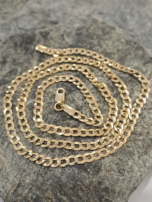 Piękny złoty łańcuszek Pancerka Pr.585 Nowy 45 cm