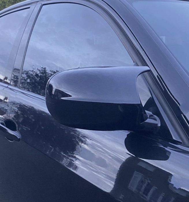 BMW OBUDOWY LUSTEREK E90 E91 E92 E93 E87 M3 Look Czarny Połysk