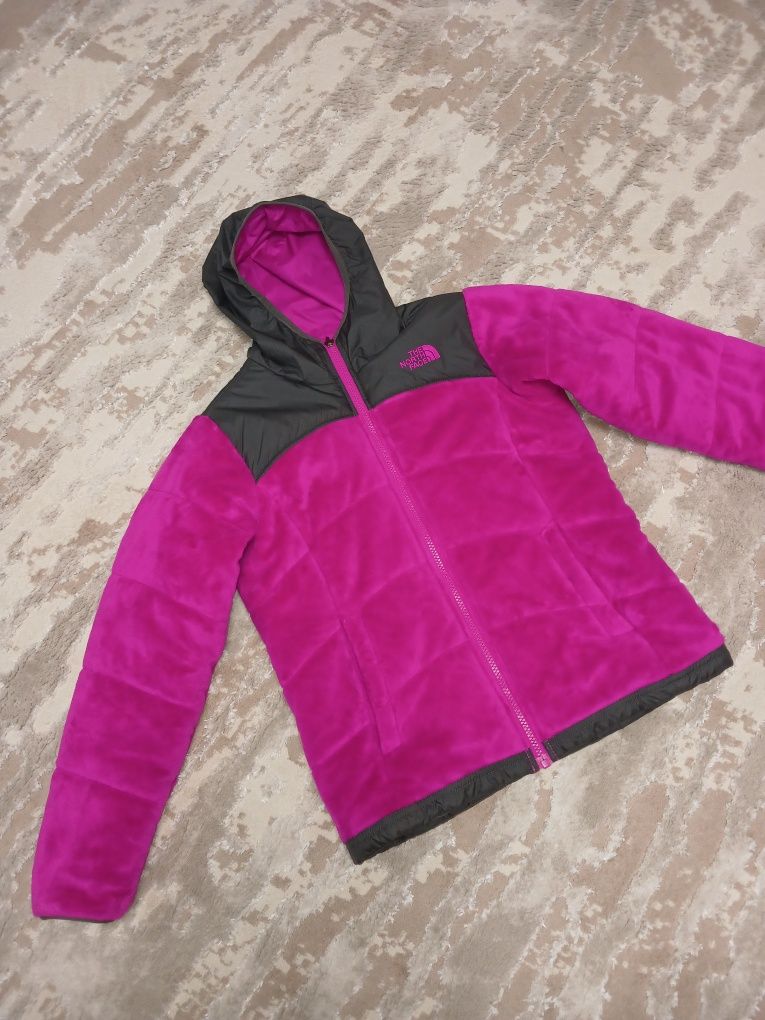 Gray and pink north face jacket sale