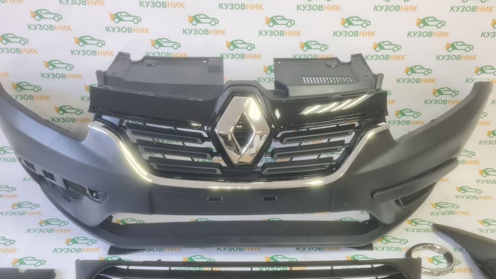 Передній бампер Logan II 2017-2022 бампер Логан 2 передний рестайлинг