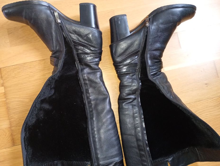 Чоботи шкіряні зимові 37 р.