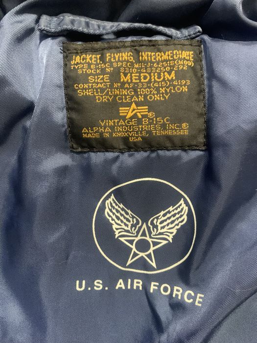 Alpha industries b-15 vintage бомбер cwu-45 ma-1