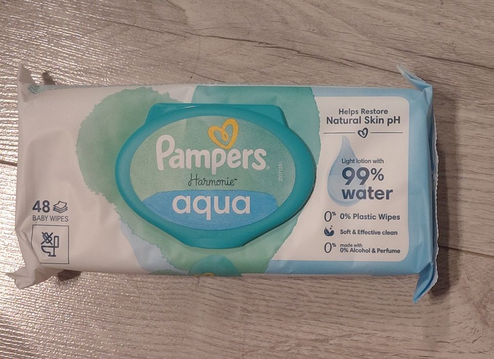 Chusteczki pampers harmonie aqua 2x48szt