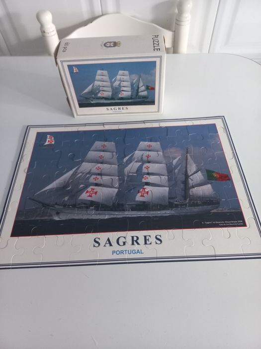 Puzzle  da caravela  Sagres ,60 peças