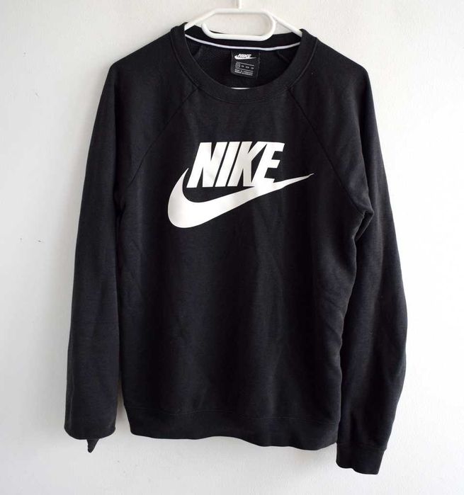 Nike czarna bluza 34 xs s logowana