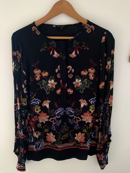 Camisa acetinada Massimo Dutti tamanho 40