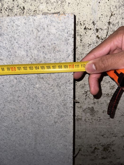 Bancada de marmore com pia inox
