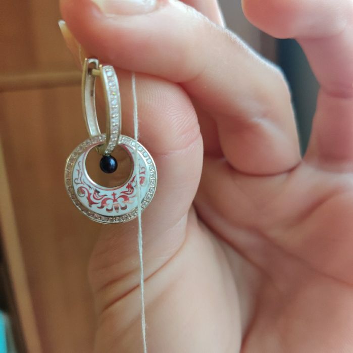 Сережки срібні .