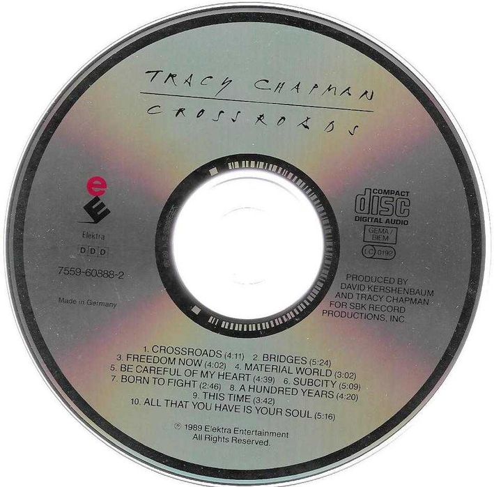 Tracy Chapman - - - - - Crossroads - - - - - CD