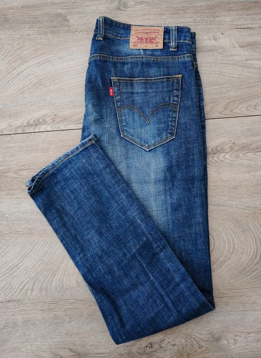 Levi’s 511 Chino Denim / spodnie chino-jeans, rozmiar 32×34