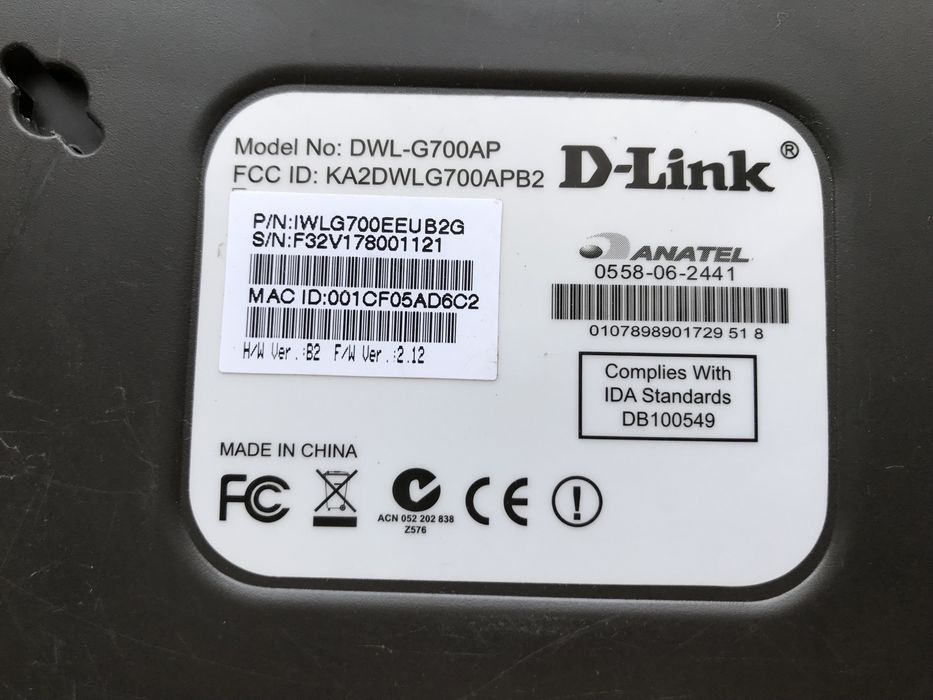 Роутер D-Link DWL-G700AP
