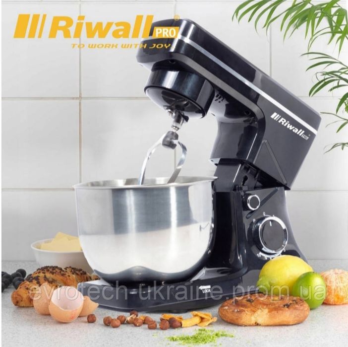 Планетарний міксер 4 літрів з підігрівом RIWALL-PRO 2500W Чехія