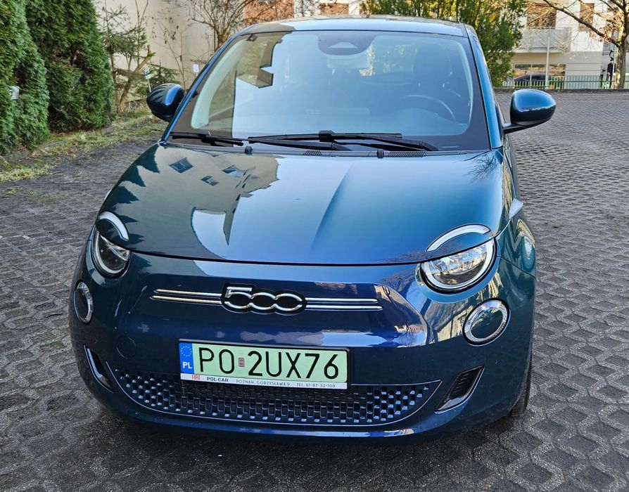 Fiat 500e 23,8 kWh, I właściciel. Salon PL. Pakiet zimowy. Stan b. dobry.