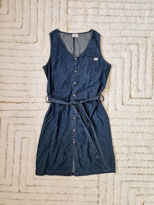 Klasyczna jeansowa sukienka Lee Cooper Originals 100% Bawełna Rozmiar L