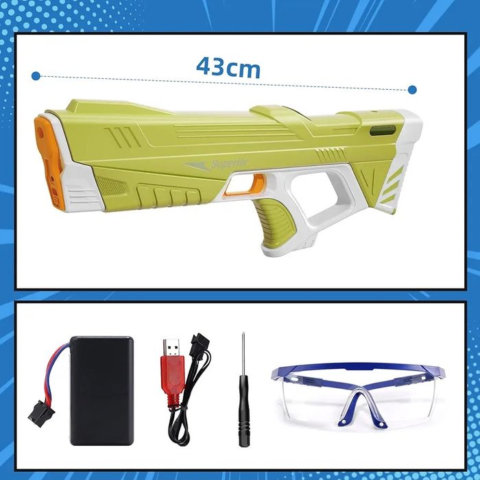 SKIRFY SF2302 Pistola de água elétrica, Brinquedo para a água, Pistola