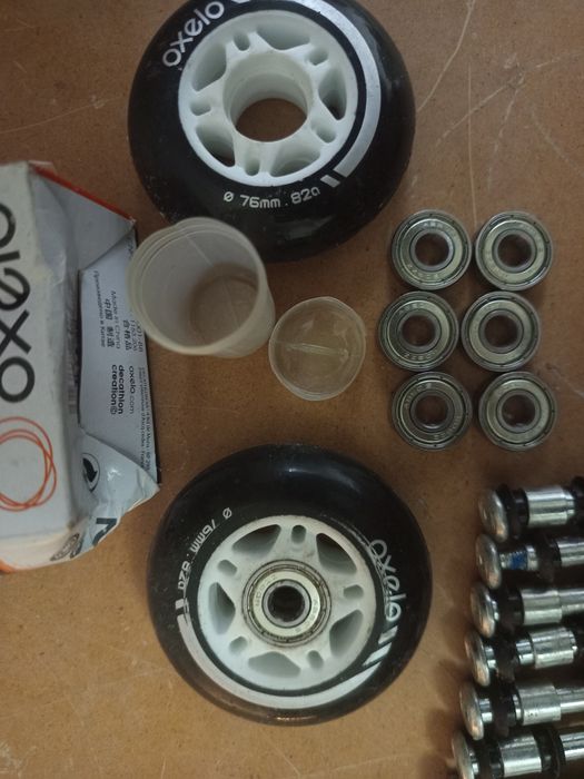 Rodas e rolamentos para patins