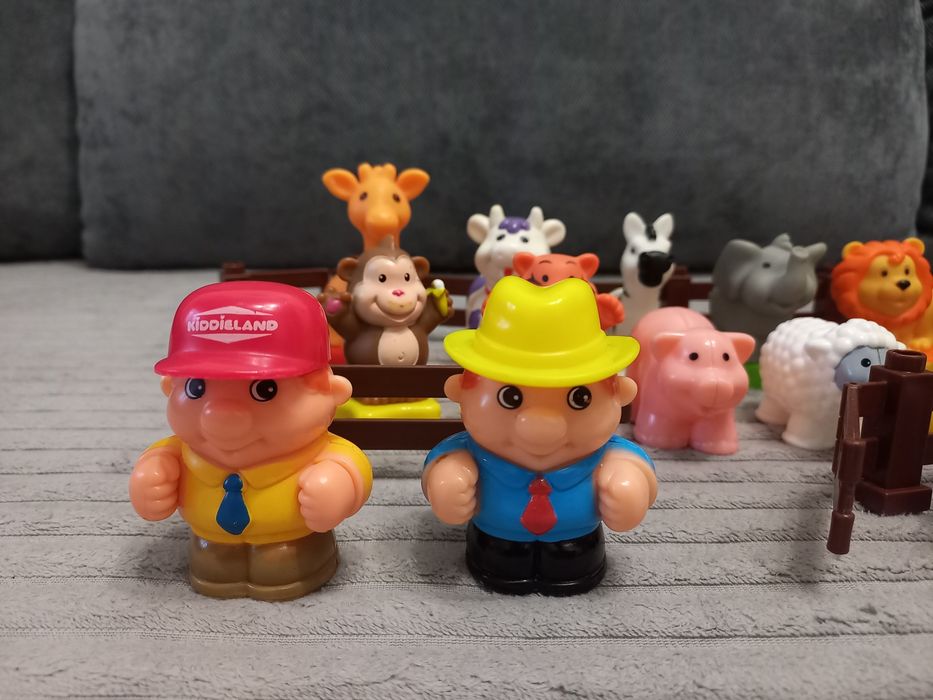 Фігурки Kiddieland ковчег Ноя, трактор ферма, сафарі, літак, лімпопо