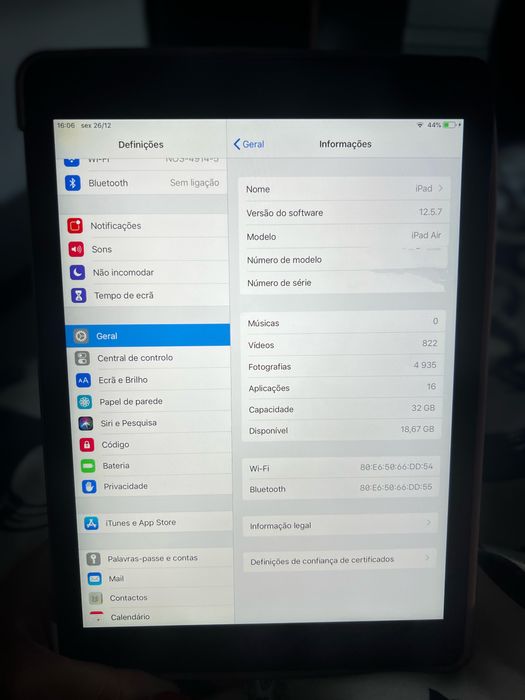 Ipad Air 1ª Geraçao