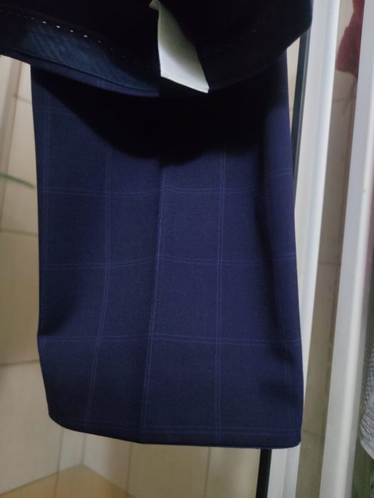 Męski garnitur XL  dwuczęściowy marki Christian Berg w kolorze granato