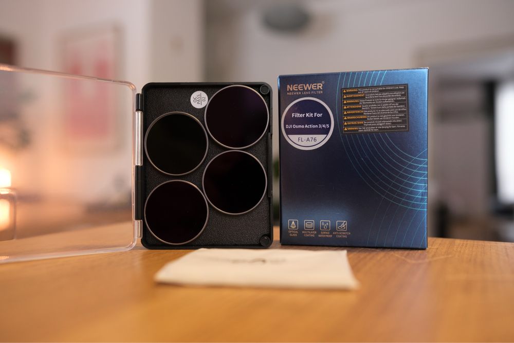estaw filtrów NEEWER ND/PL kompatybilny z DJI Osmo Action 3/4/5 Pro