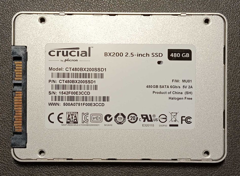 SSD Crucial BX200 480Gb SATA