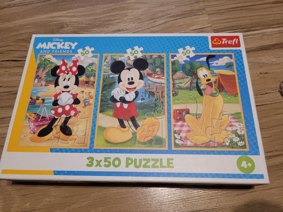 Puzzle Myszka Mickey 3x50
