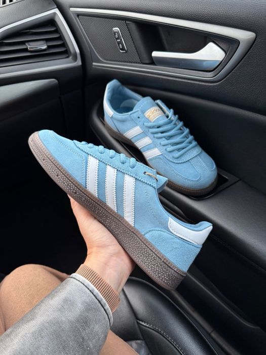 Жіночі кросівки Adidas Spezial Blue White адідас спешл блакитні