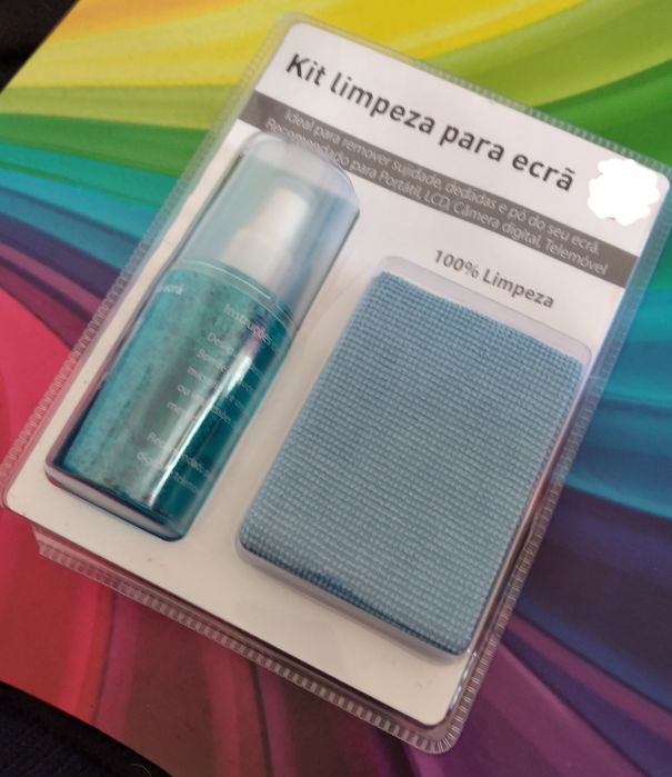 Kit de limpeza para ecrãs