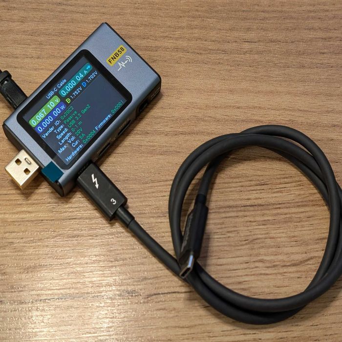 Юсб тестер FNB58 Профи с 2‑дюймовым TFT LCD‑дисплеем 120Вт - б/у