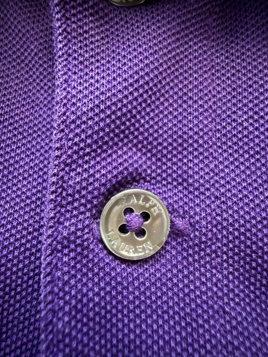 Поло Polo Ralph Lauren (Slim Fit Pima Stretch Mesh) фіолетова