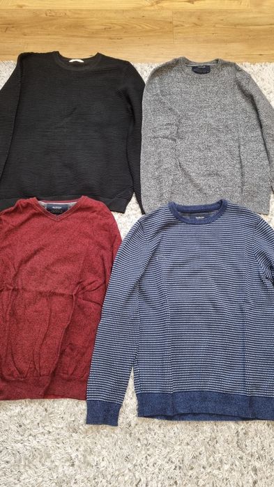 Męskie swetry rozmiar L całość 100 zł