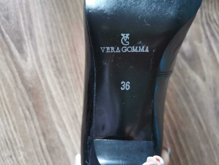 Buty Kabała Vera Gomma skórzane 36 szpilki czółenka