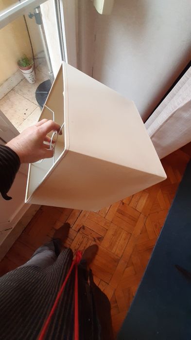 2 abatjours quadrados de teto beijes