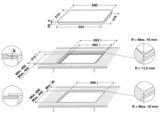 Варильна поверхня Whirlpool WBB8360NE індукційна варочная индукция