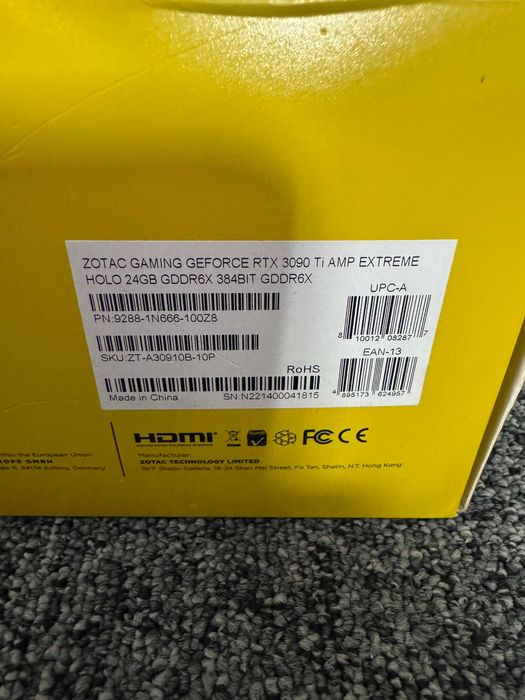 Karta Graficzna Zotac Gaming RTX 3090Ti 24GB GDDR6X