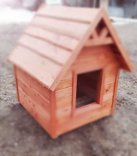 Buda, domek dla PSA, KOTA drewniana ozdobna OCIEPLANA, do ogrodu