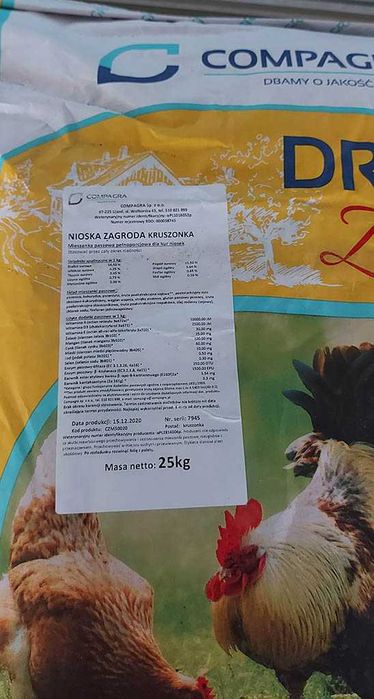 Pasza dla kur indyków kaczek gęsi Nioska Zagroda kruszonka COMPAGRA