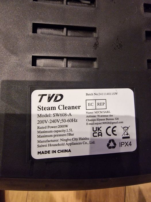Myjka parowa TVD nowa