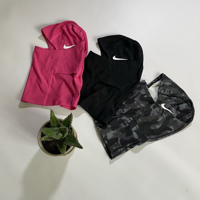 Балаклава Nike Ski mask чорна рожева камуфляж найк макса nike