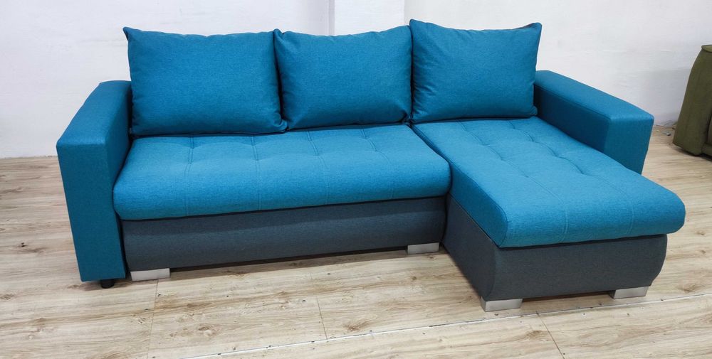 Narożnik Bruno z półką | Funkcja spania | Rozkładany | Pólka