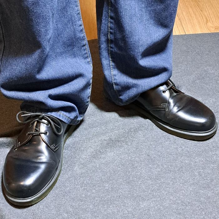 Dr Martens × rick owens lather shoes