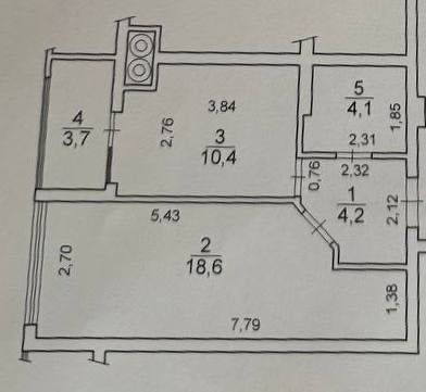 Продажа 1 кім. квартиру в новобудові, вул.Трускавецька (Галжитлобуд)
